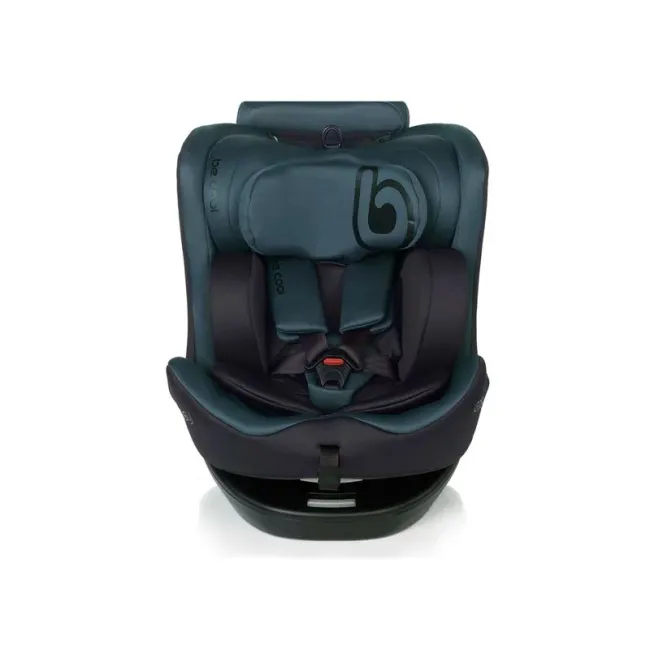 Scaun auto, Be Cool, Easy I-Size, Rotire 360 grade, 40 - 150 cm, 0 - 36 kg, Cu Isofix si Centura Top Tether, Conform cu standardul european de securitate ECE R129, Be Petrol BYN8420421090190