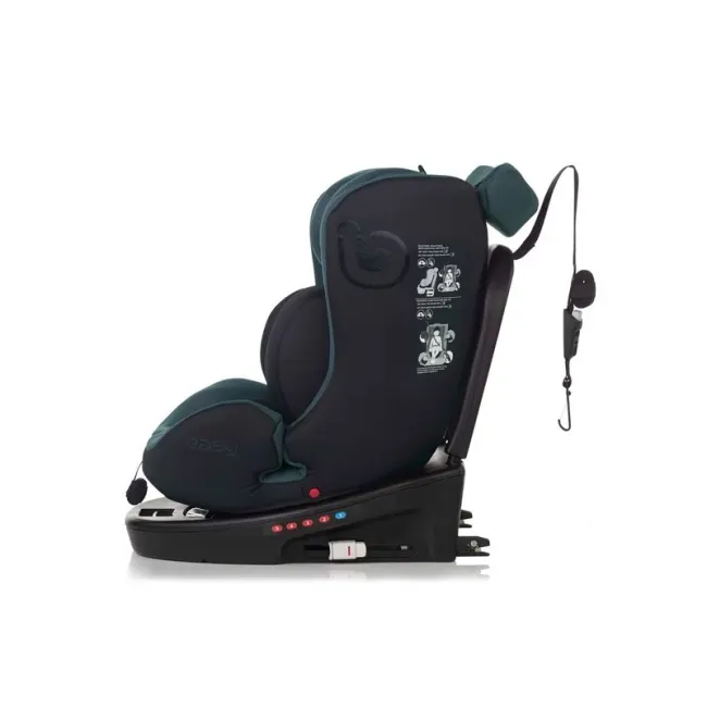 Scaun auto, Be Cool, Easy I-Size, Rotire 360 grade, 40 - 150 cm, 0 - 36 kg, Cu Isofix si Centura Top Tether, Conform cu standardul european de securitate ECE R129, Be Petrol BYN8420421090190