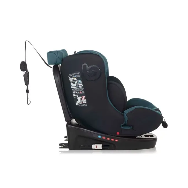 Scaun auto, Be Cool, Easy I-Size, Rotire 360 grade, 40 - 150 cm, 0 - 36 kg, Cu Isofix si Centura Top Tether, Conform cu standardul european de securitate ECE R129, Be Petrol BYN8420421090190