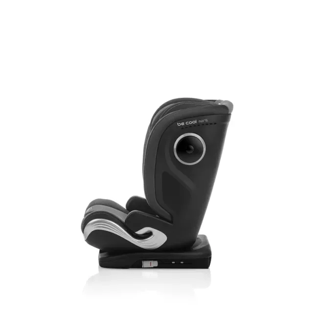 Scaun auto, Be Cool, Mars, I-Size, 100-150 cm, 4-12 ani, Cu isofix, Protectie superioara in caz de impact lateral - SPS, Cu tetiera reglabila, Conform cu standardul european de securitate ECE R129, Iron BYN8420421077979