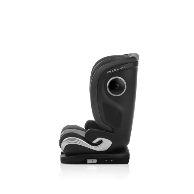 Scaun auto, Be Cool, Mars, I-Size, 100-150 cm, 4-12 ani, Cu isofix, Protectie superioara in caz de impact lateral - SPS, Cu tetiera reglabila, Conform cu standardul european de securitate ECE R129, Iron BYN8420421077979
