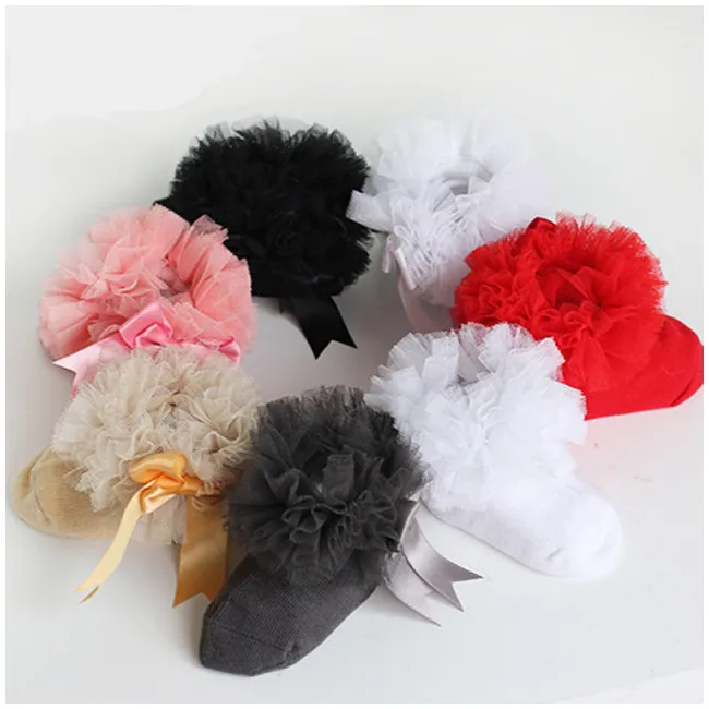 Sosetele cu tulle si fundita md434