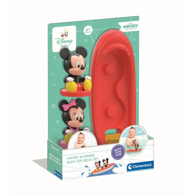 Clementoni - Barcuta plutitoare cu figurine Mickey si Minnie - ARTCL17626