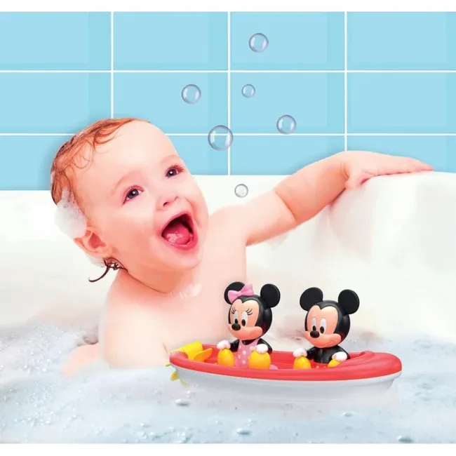 Clementoni - Barcuta plutitoare cu figurine Mickey si Minnie - ARTCL17626