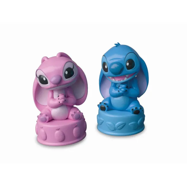 Clementoni - Jucarie educationala Soft Clemmy autobuz Disney Stitch cu 2 figurine si 6 cuburi moi si lavabile - ARTCL17974