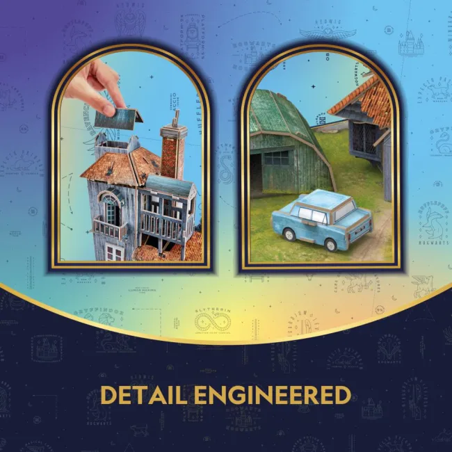 Cubic Fun - Puzzle 3D Harry Potter The Burrow locuinta Familiei Weasley 103 piese - ARTCU540309