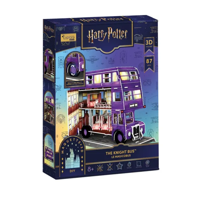 Cubic Fun - Puzzle 3D Harry Potter Knight Bus autobuzul magic 87 piese - ARTCU540310