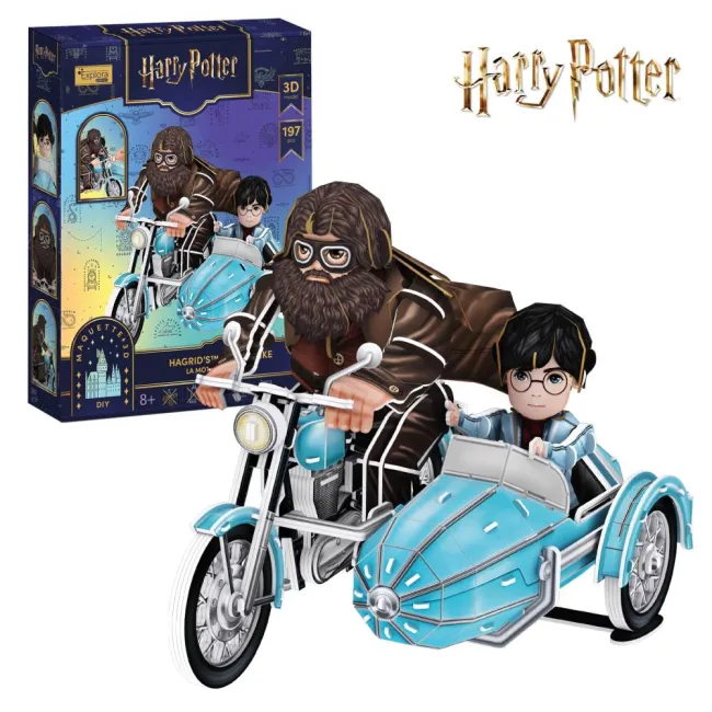 Cubic Fun - Puzzle 3D Harry Potter motocicleta lui Hagrid 197 piese - ARTCU540313