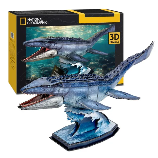 Cubic Fun - National Geographic Puzzle 3D Mosasaurus 76 piese - ARTCUDS1194h