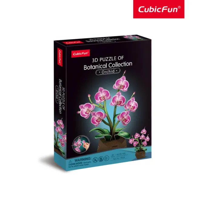 Cubic Fun - Ghiveci 3D cu orhidee 85 piese - ARTCUP872h