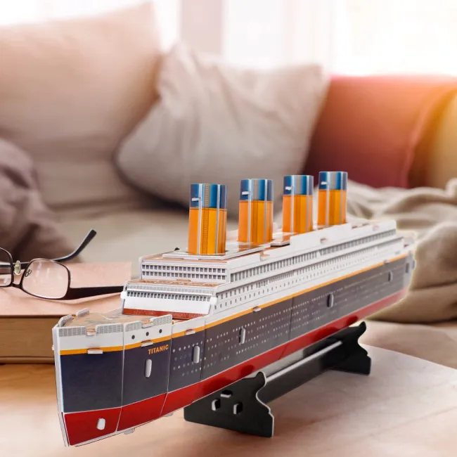 Cubic Fun - Puzzle 3D Nava mica Titanic 35 piese - ARTCUT4012h