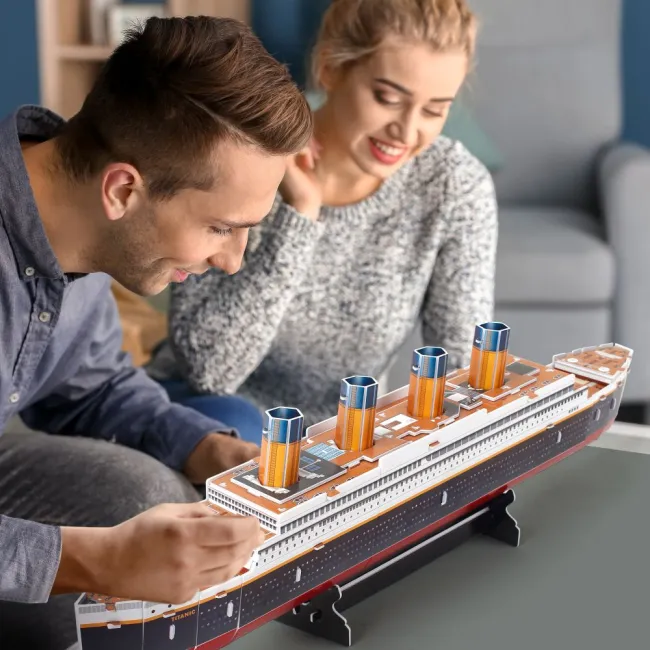 Cubic Fun - Puzzle 3D Nava mica Titanic 35 piese - ARTCUT4012h