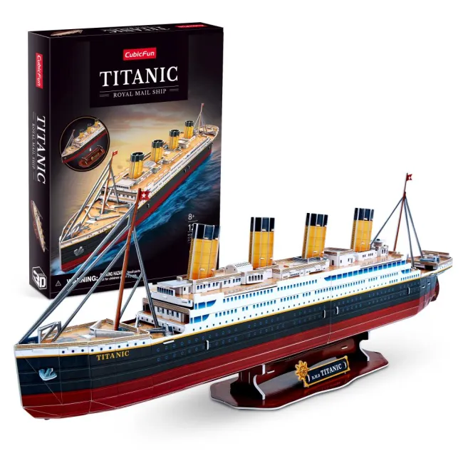 Cubic Fun - Puzzle 3D Nava medie Titanic 125 piese - ARTCUT4045H
