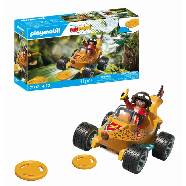 Playmobil - Jucarie de rol Cursa cu Banana - ARTPM71717