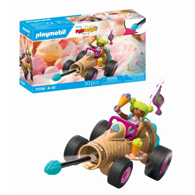 Playmobil - Jucarie de rol Cursa cu cornetul de inghetata - ARTPM71718