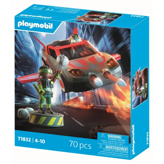 Playmobil - Jucarie de rol Lupta eroului cu vehicul - ARTPM71832