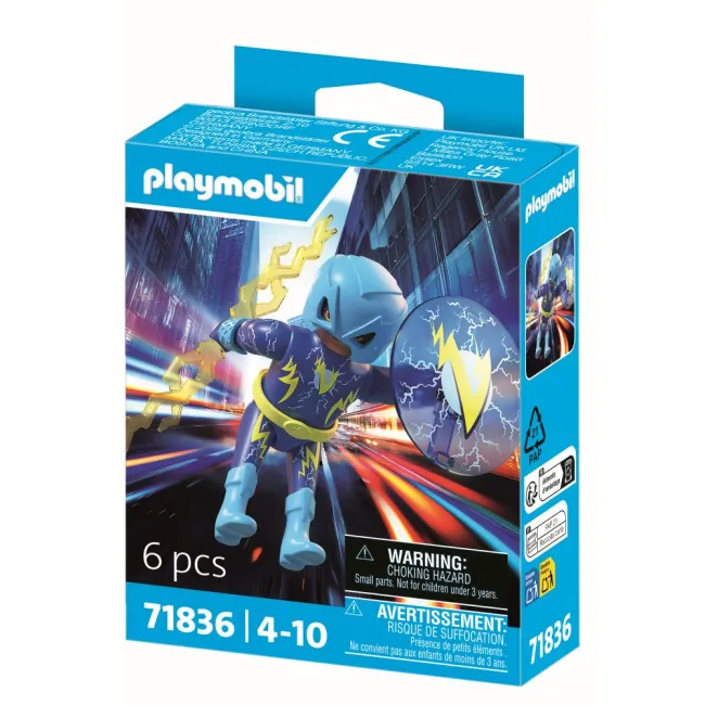 Playmobil - Jucarie de rol Supereroul fulger - ARTPM71836