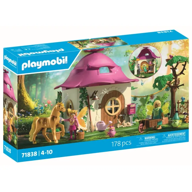 Playmobil - Jucarie de rol Casuta zanelor cu unicorn auriu - ARTPM71838
