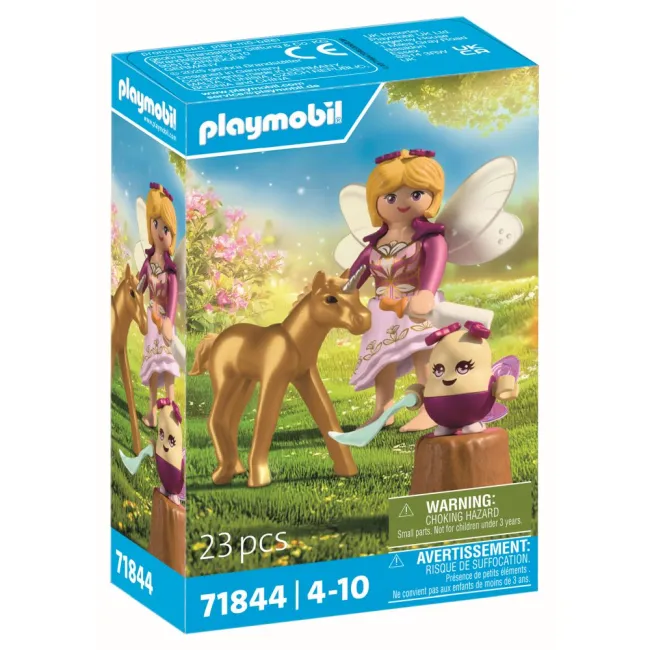 Playmobil - Jucarie de rol Pui de unicorn auriu si zana - ARTPM71844