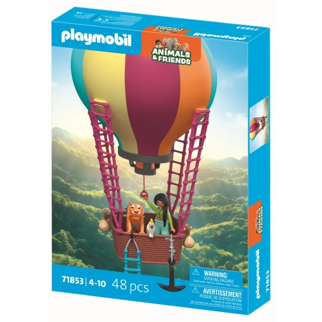 Playmobil - Jucarie de rol Plimbarea animalelor cu balonul - ARTPM71853