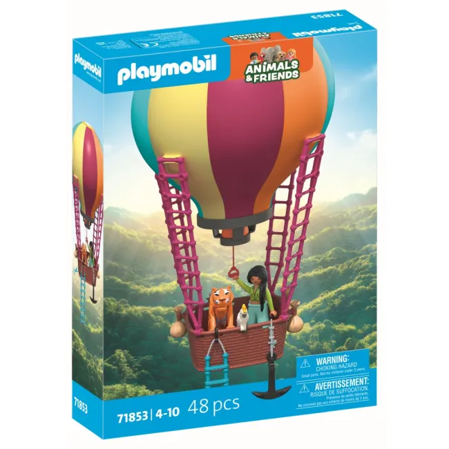 Playmobil - Jucarie de rol Plimbarea animalelor cu balonul - ARTPM71853