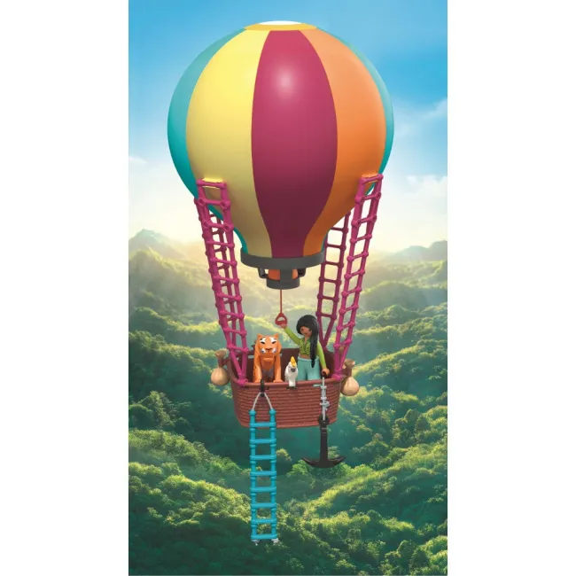 Playmobil - Jucarie de rol Plimbarea animalelor cu balonul - ARTPM71853