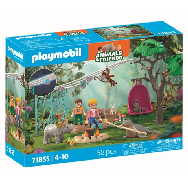 Playmobil - Jucarie de rol Petrecerea aniversara a animalelor - ARTPM71855