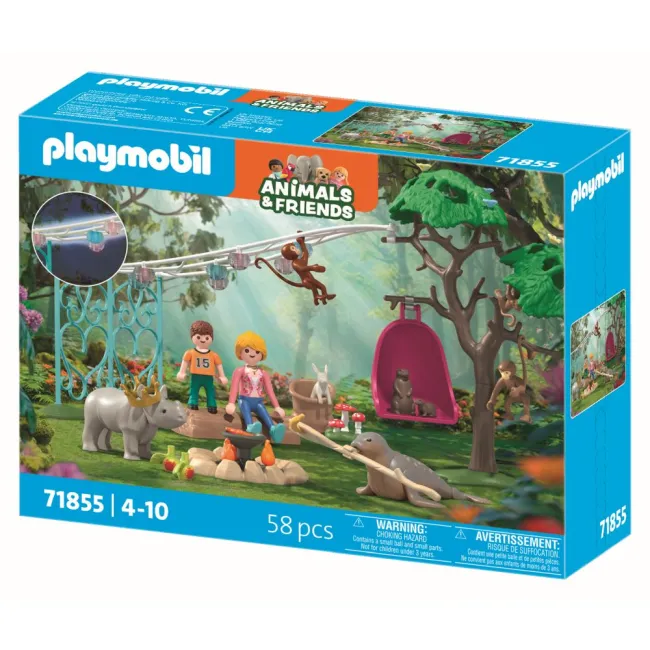 Playmobil - Jucarie de rol Petrecerea aniversara a animalelor - ARTPM71855