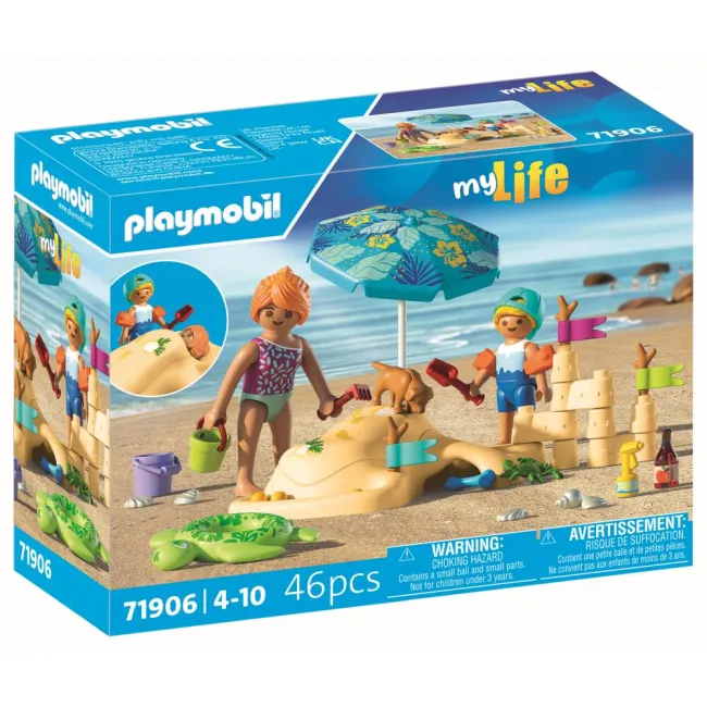 Playmobil - Jucarie de rol Distractie in familie la plaja - ARTPM71906