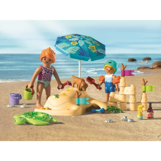 Playmobil - Jucarie de rol Distractie in familie la plaja - ARTPM71906