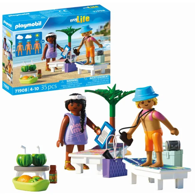 Playmobil - Jucarie de rol Cuplu de tineri la plaja - ARTPM71908