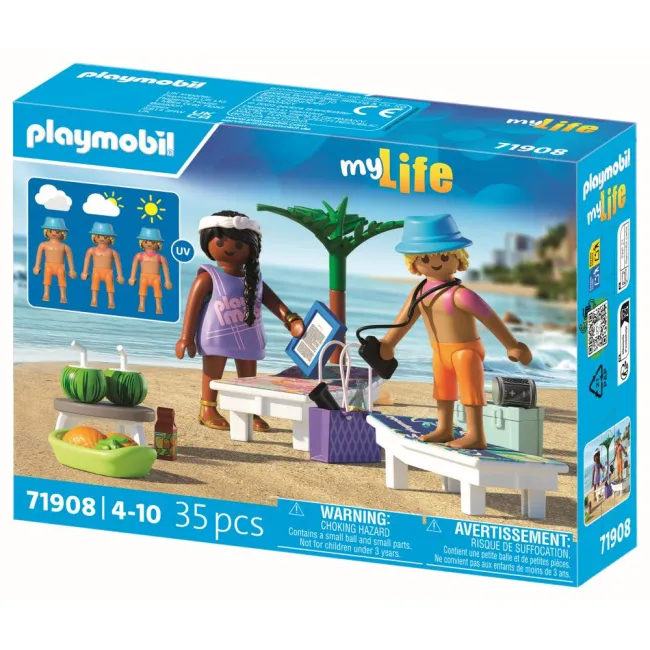 Playmobil - Jucarie de rol Cuplu de tineri la plaja - ARTPM71908