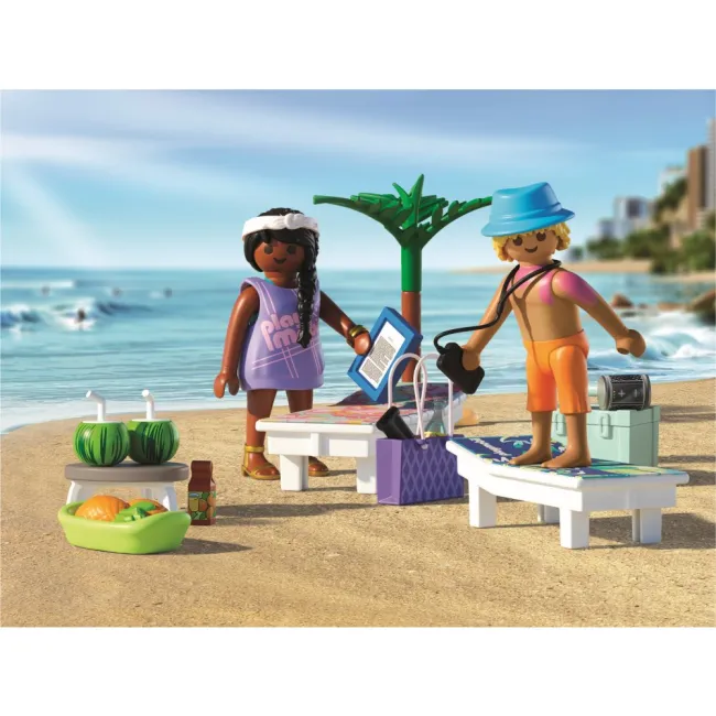 Playmobil - Jucarie de rol Cuplu de tineri la plaja - ARTPM71908