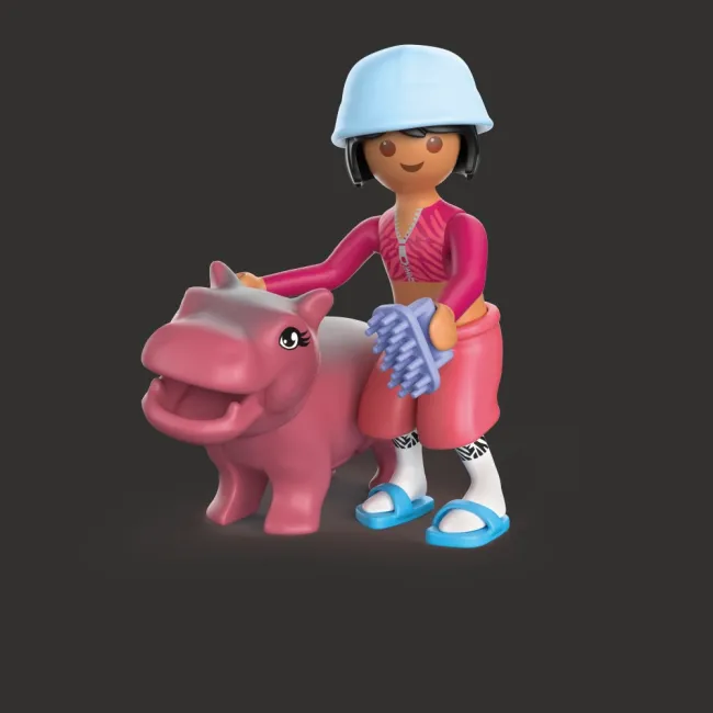 Playmobil - Jucarie de rol Distractia animalelor la baie - ARTPM71950