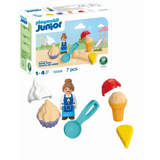 Playmobil - Junior Jucarii de nisip pentru pasionatii de inghetata - ARTPM72006
