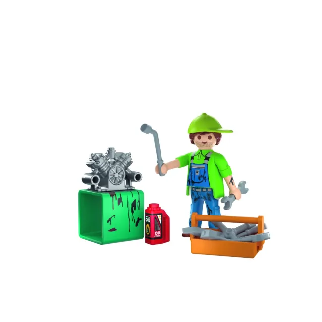 Playmobil - Figurina mecanic cu accesorii - ARTPM72031