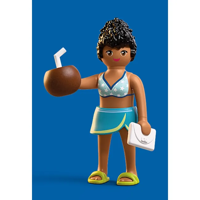 Playmobil - Figurina femeie in vacanta la plaja - ARTPM72032