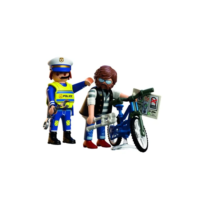 Playmobil - Jucarie de rol Prinderea hotului de biciclete - ARTPM72076