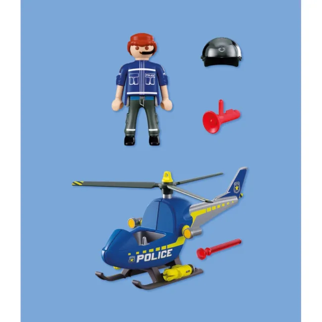 Playmobil - Jucarie de rol Elicopter de politie - ARTPM72080