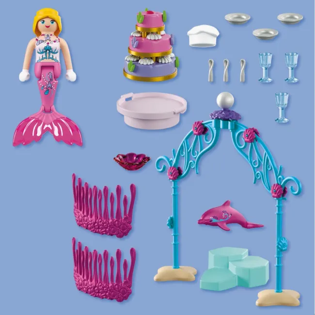 Playmobil - Jucarie de rol Bufet pentru nunta subacvatica - ARTPM72108