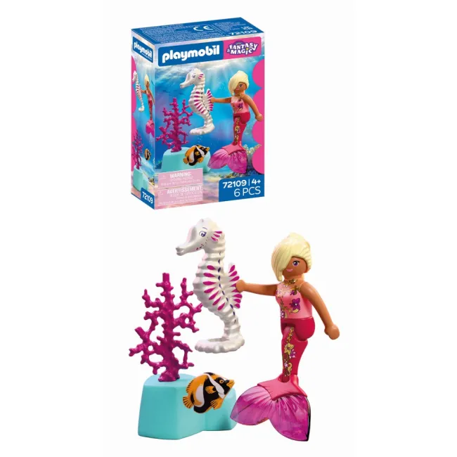 Playmobil - Jucarie de rol Sirena si calut de mare - ARTPM72109