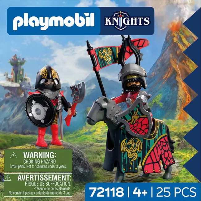 Playmobil - Jucarie de rol Conducatorul cavalerilor Dragon - ARTPM72118