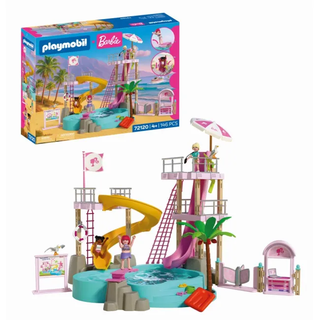 Playmobil - Barbie Distractie la parcul acvatic - ARTPM72120