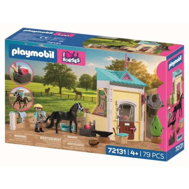 Playmobil - Jucarie de rol Grajd mic cu potcovar - ARTPM72131