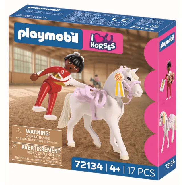 Playmobil - Jucarie de rol Saritura ecvestra - ARTPM72134