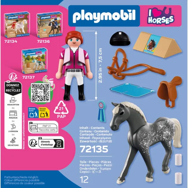 Playmobil - Jucarie de rol Spectacol ecvestru - ARTPM72135