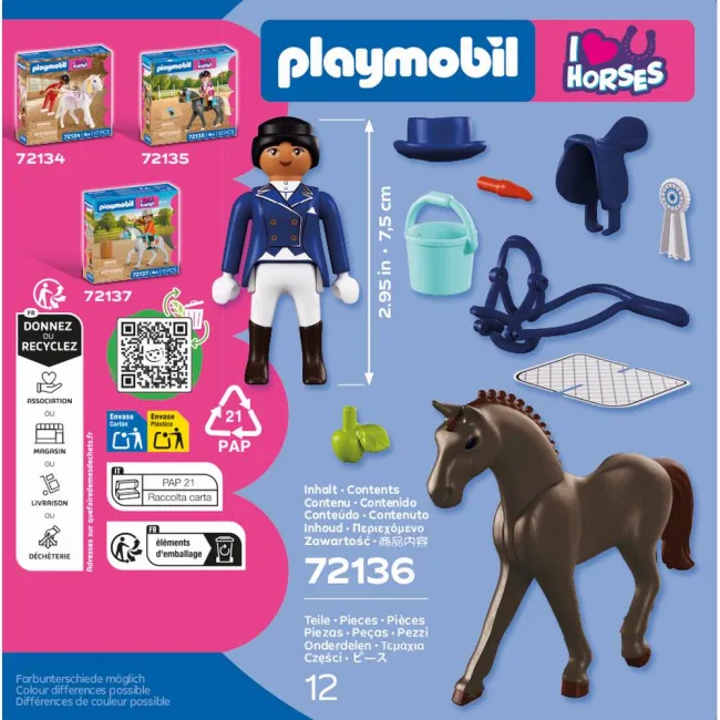 Playmobil - Jucarie de rol Dresaj ecvestru - ARTPM72136