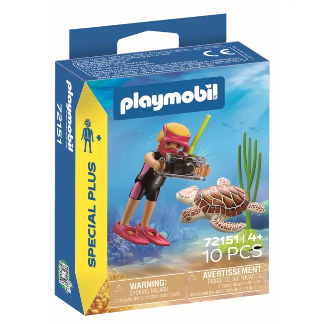 Playmobil - Figurina scafandru si testoasa - ARTPM72151