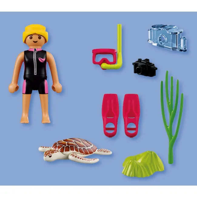 Playmobil - Figurina scafandru si testoasa - ARTPM72151