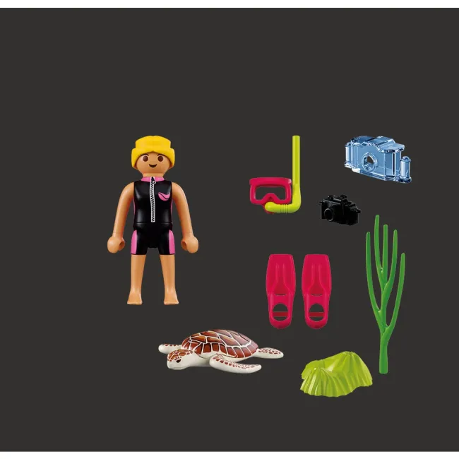 Playmobil - Figurina scafandru si testoasa - ARTPM72151